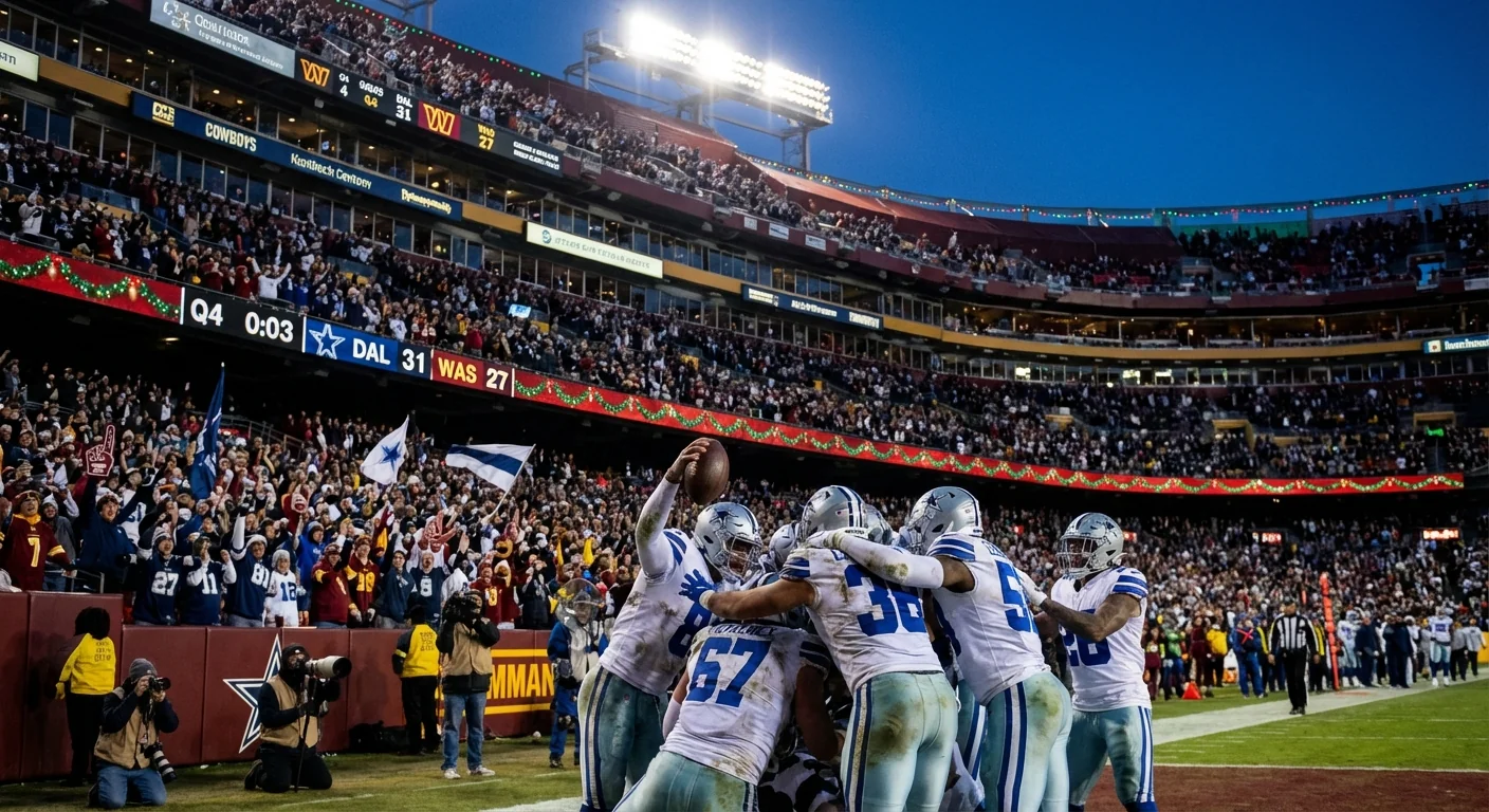 Cowboys Fend Off Commanders: Christmas NFL Chaos - Image 1