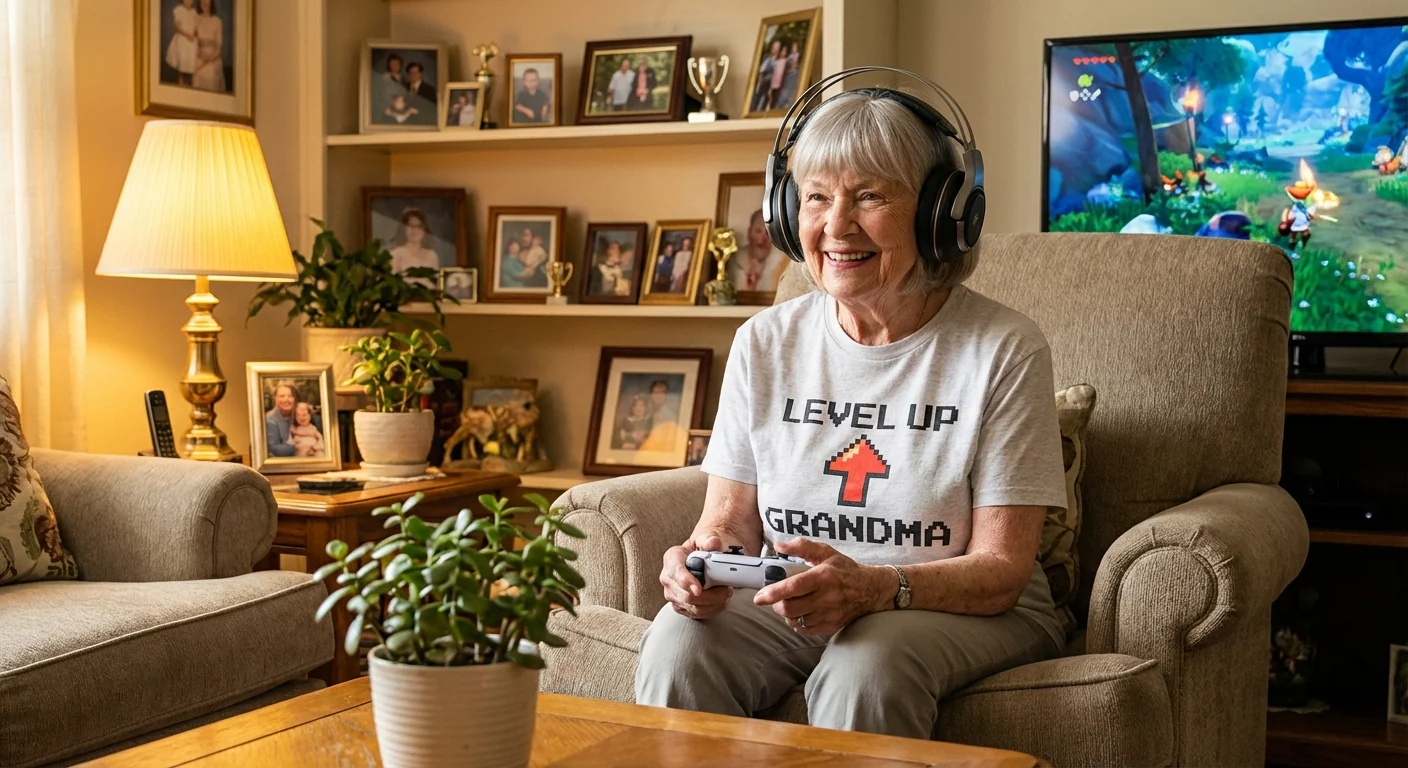 Epic Gamer Grandma: TikTok's Beloved Gamer Passes - Image 1