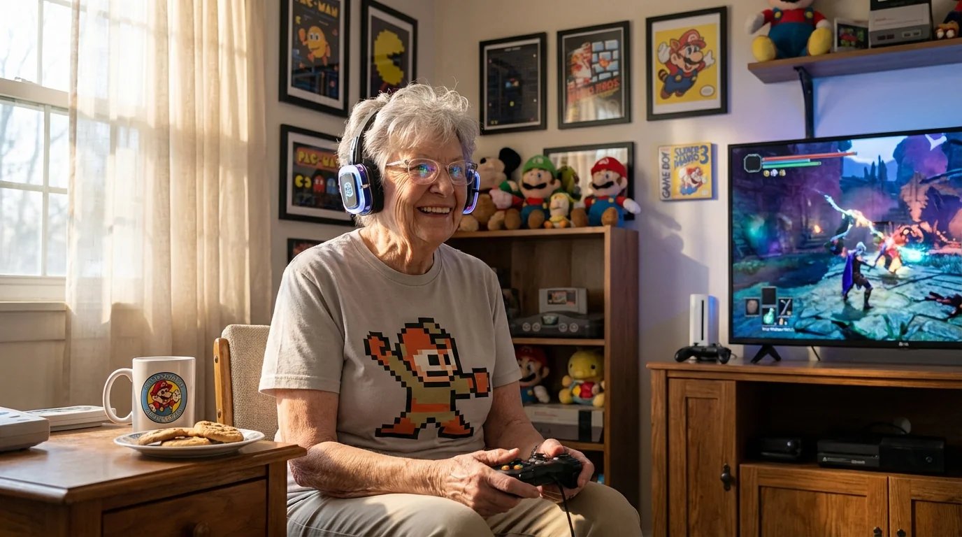 Epic Gamer Grandma: TikTok's Beloved Gamer Passes - Image 2