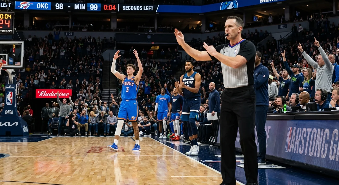 Finch Ejected Early in Thunder-Timberwolves Game - Image 1
