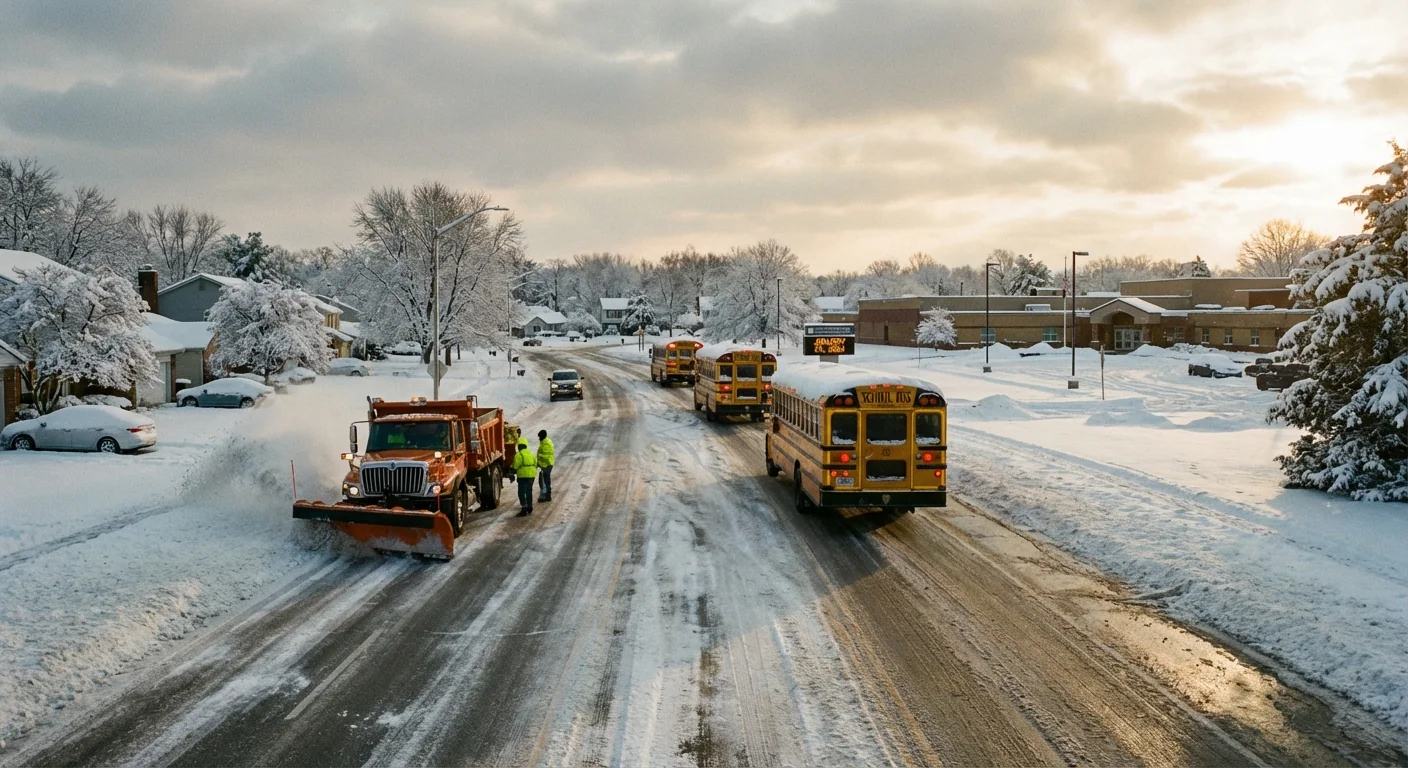 Indiana Snowstorm Forces Widespread School Closures - Image 1