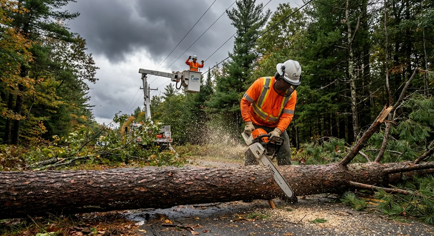 Maine Storm Cuts Power: CMP Battles Widespread Outages - Image 1