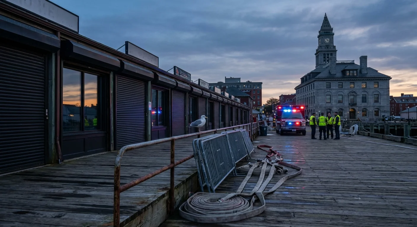 Massive Fire at Portland's Custom House Wharf - Image 1