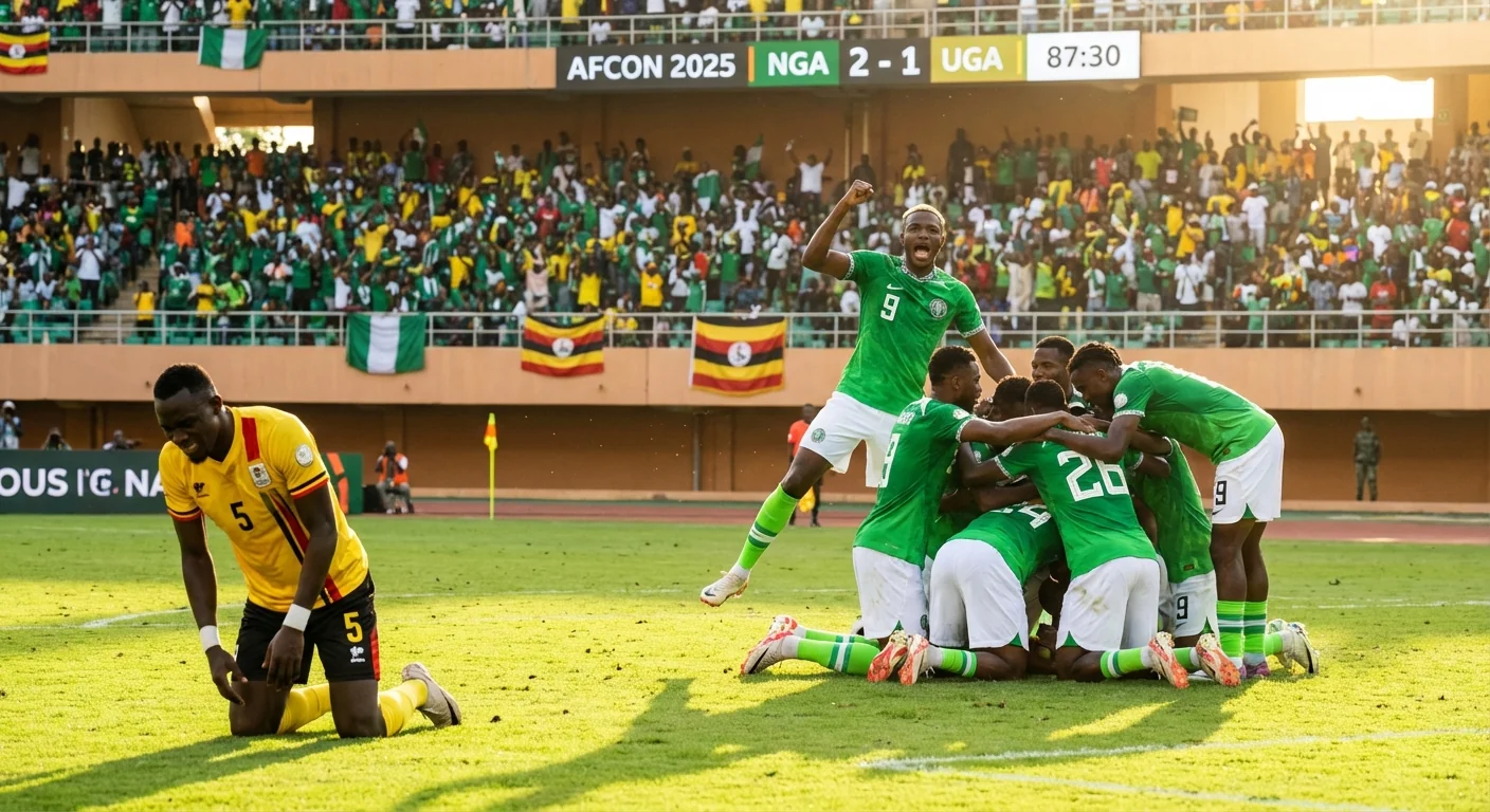 Nigeria Beats 10‑Man Uganda, Extends AFCON 2025 Run - Image 1