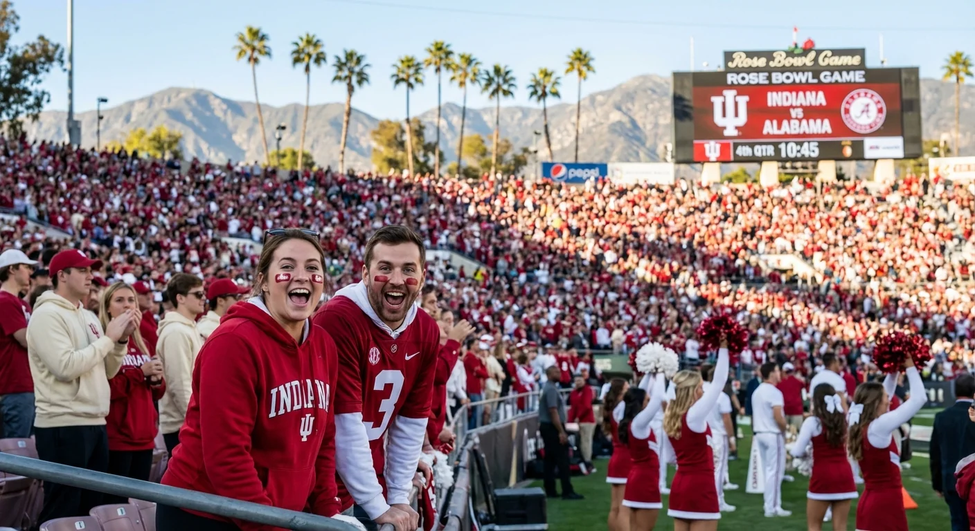 No.1 Indiana vs. Alabama: Rose Bowl Quarterfinal Showdown - Image 1