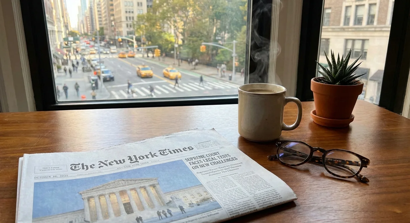 NYT Front Page: Test of Presidential Removal Power - Image 1