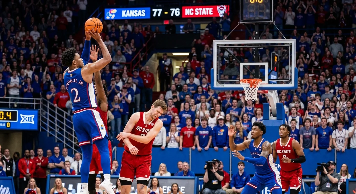 Overtime Heartbreak: Council's 9 Threes Lift Kansas - Image 1