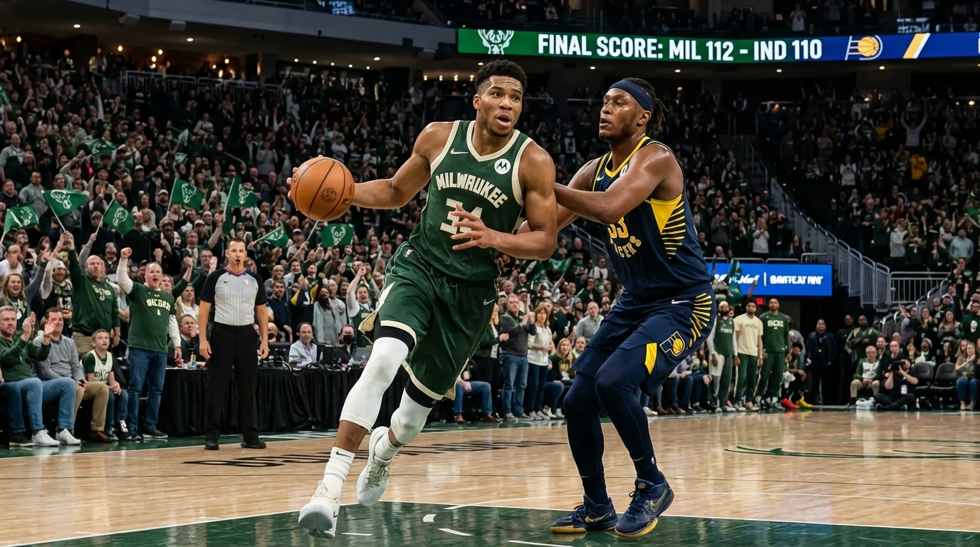 Porter, Rollins Fuel Bucks' 111-94 Win Over Pacers - Image 1