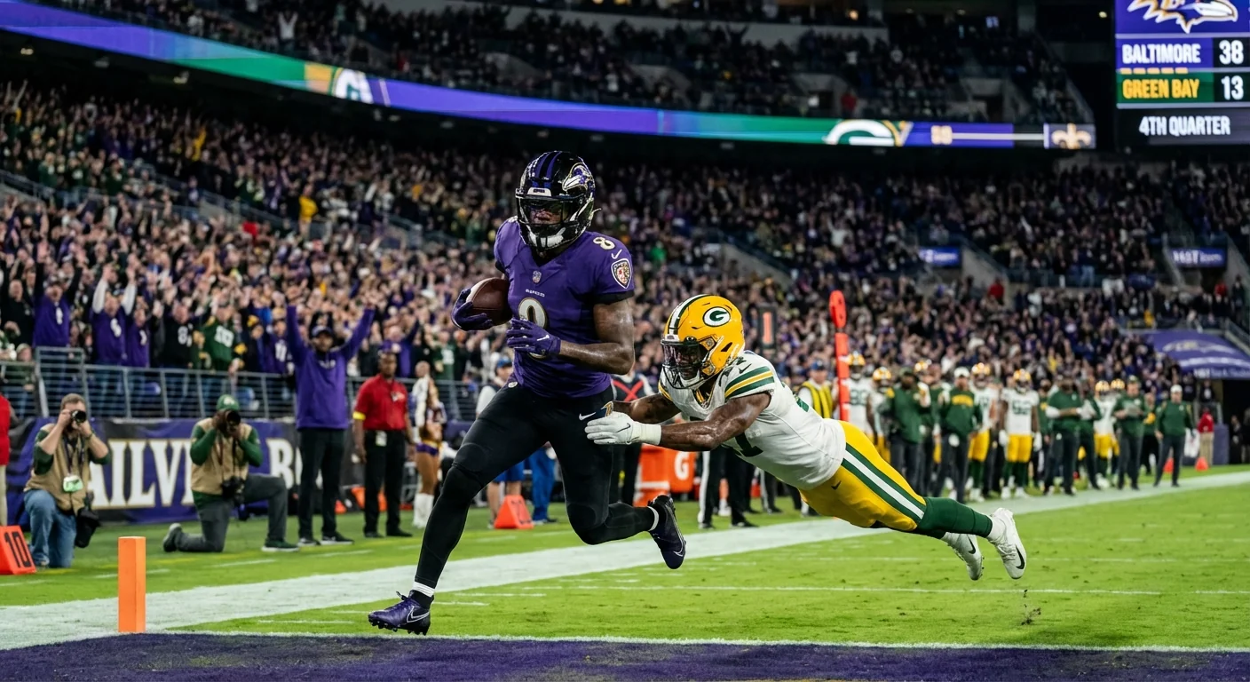 Ravens Stun Packers; Historic Lows and Milestones - Image 1