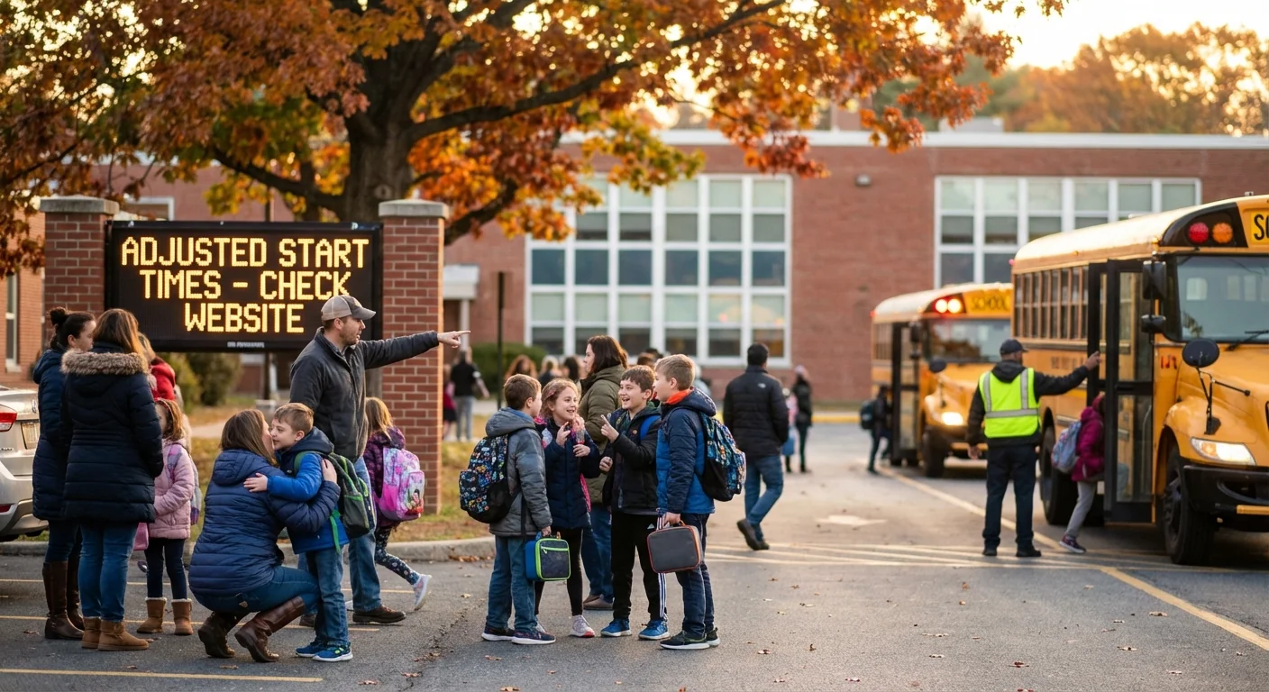 Schools Delay Start Times Amid Bitter Cold - Image 1