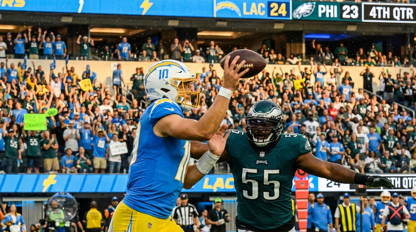 Turnover Chaos: Chargers Stun Eagles in OT - Image 2