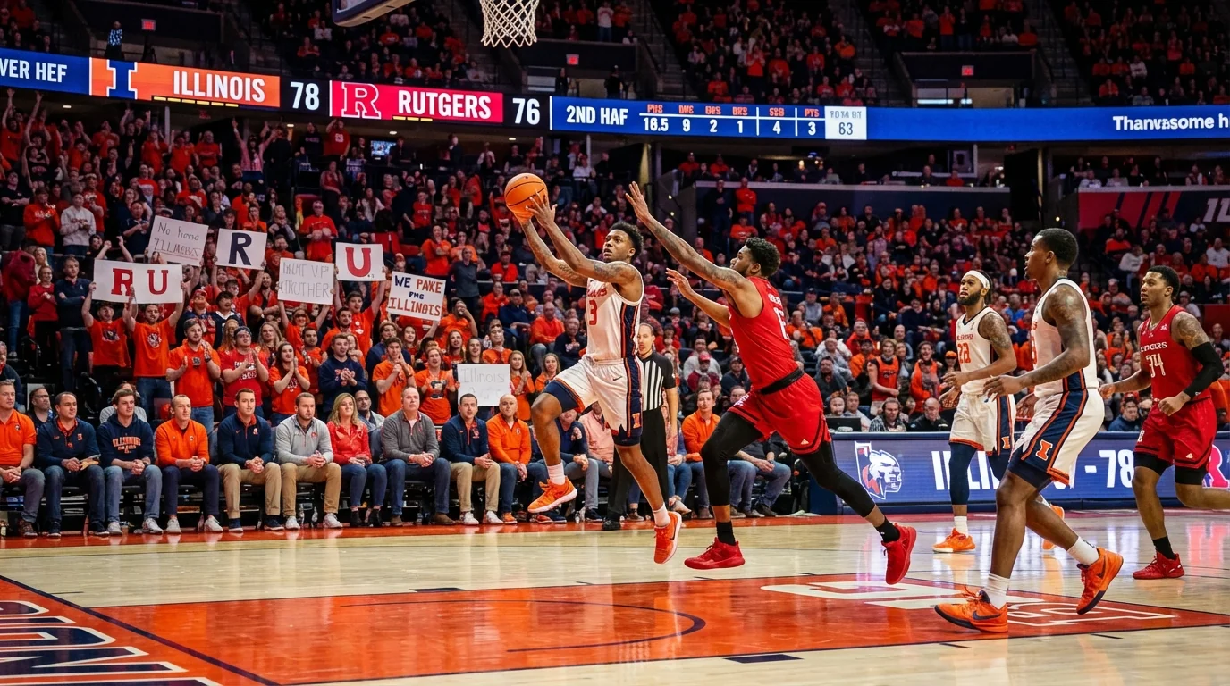 No. 16 Illinois Routs Rutgers, 81-55 - Image 1