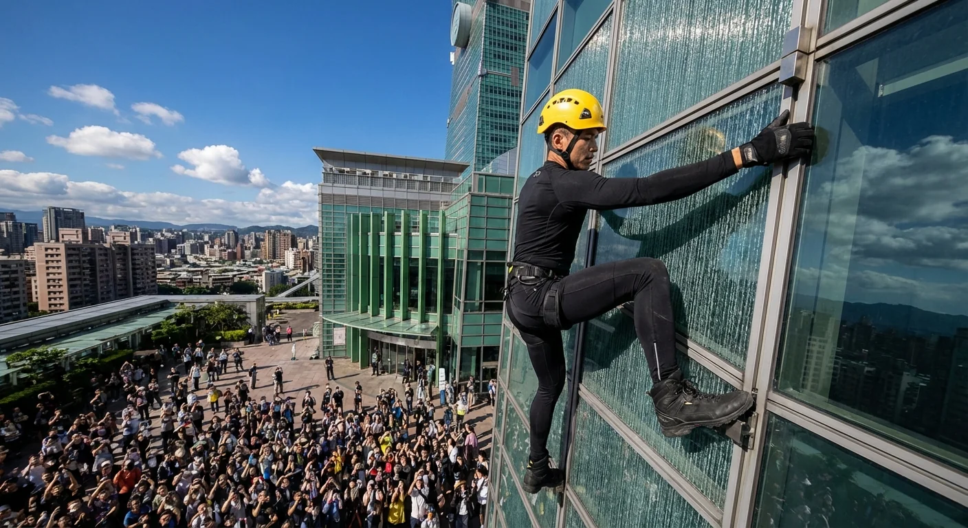 Alex Honnold’s Live, Ropeless Taipei 101 Ascent - Image 1