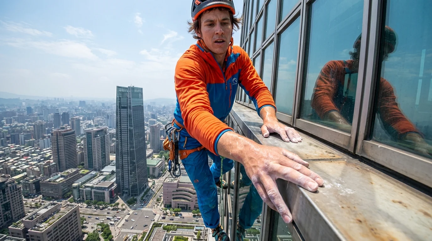Alex Honnold’s Live, Ropeless Taipei 101 Ascent - Image 2
