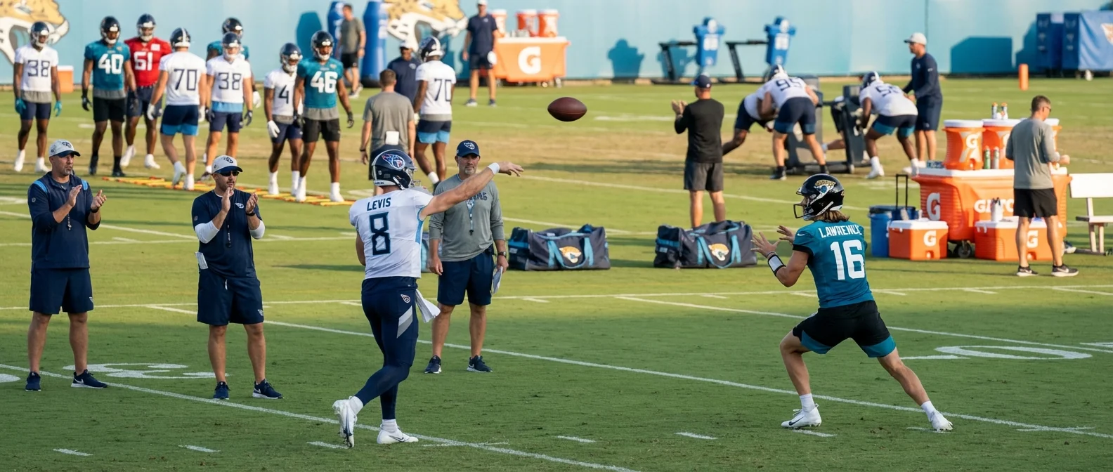 Cam Ward Exits Titans-Jaguars with Shoulder Injury - Image 2