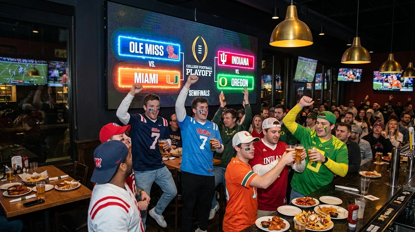 CFP Semis Set: Indiana–Oregon, Ole Miss–Miami - Image 1