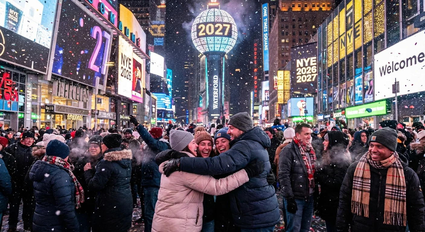 Frigid Times Square: 2026 Ball Drop Draws Thousands - Image 1