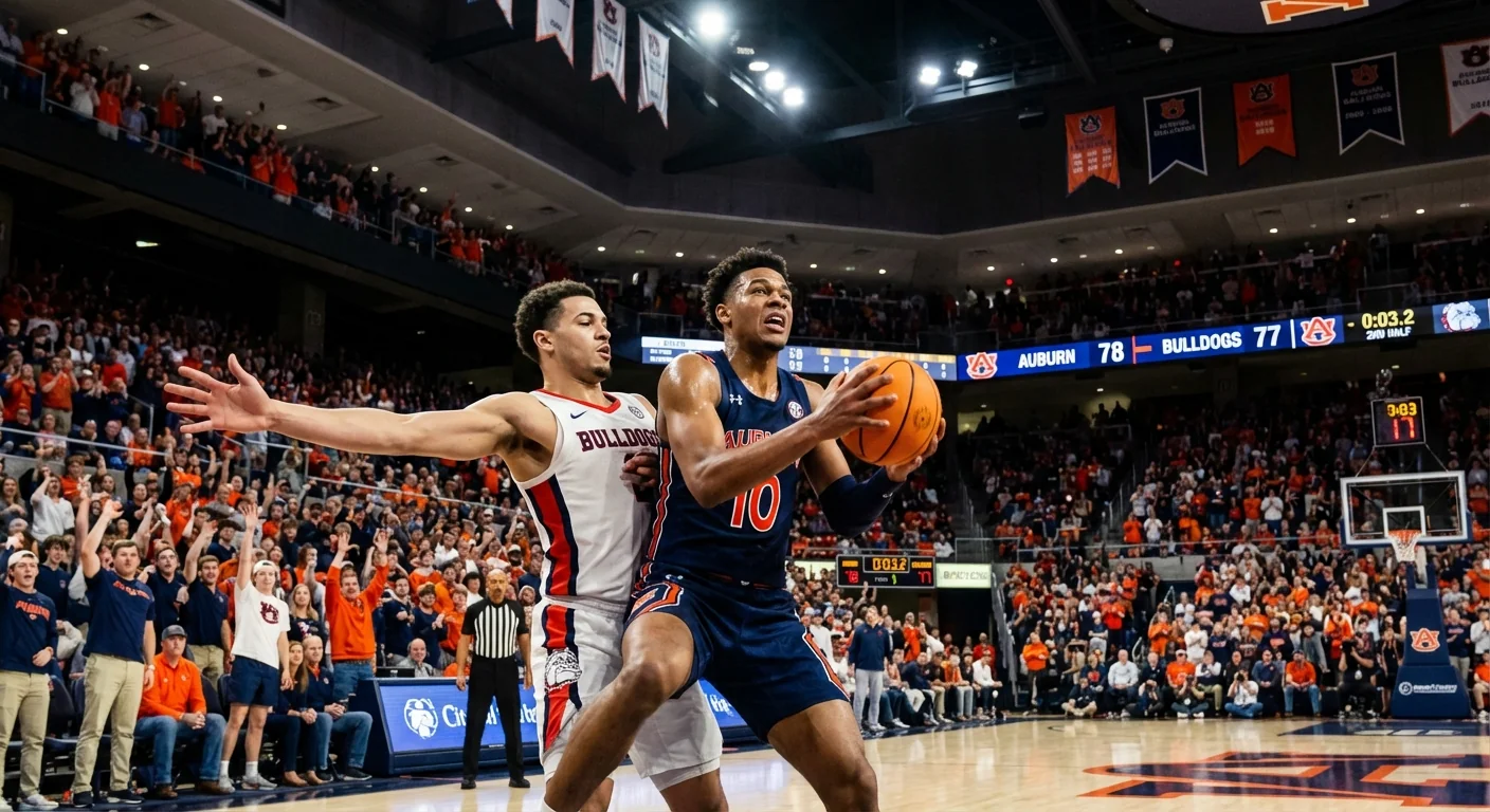 Georgia Outlasts Auburn in 104-100 OT Thriller - Image 2