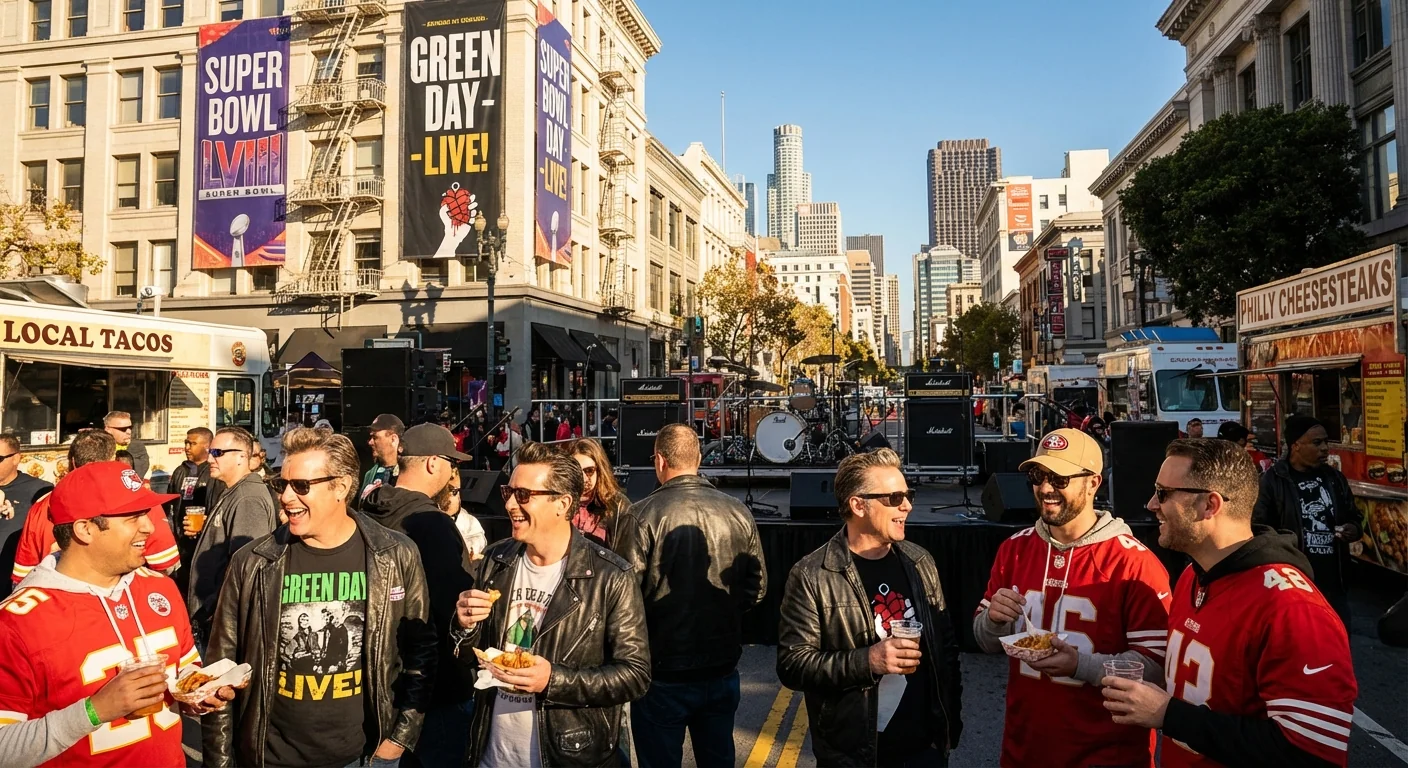 Green Day Kicks Off Super Bowl 60 - Image 1