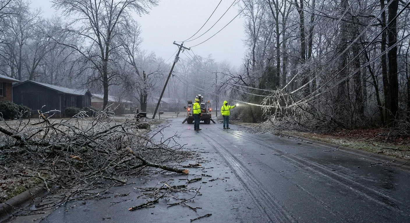 Ice Storm Knocks Out Power Across North Carolina - Image 1