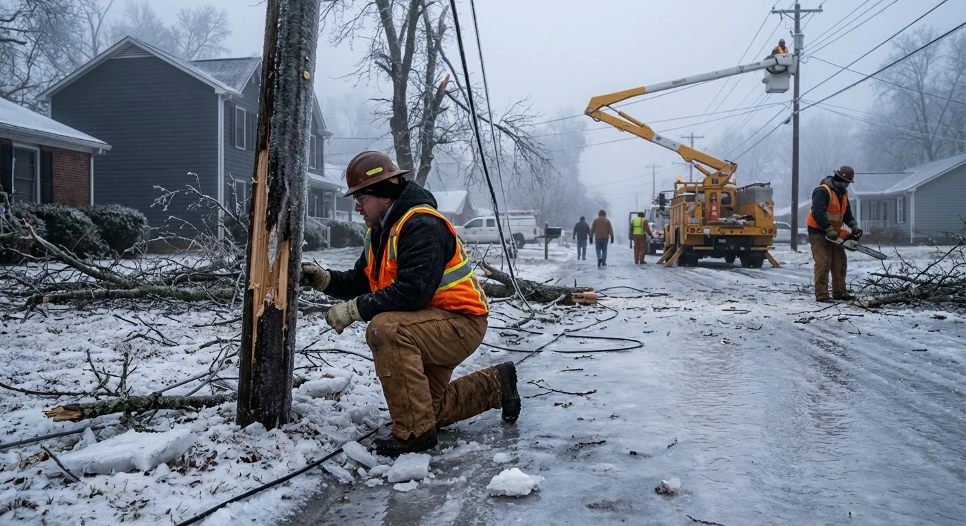 Ice Storm Knocks Out Power Across North Carolina - Image 2