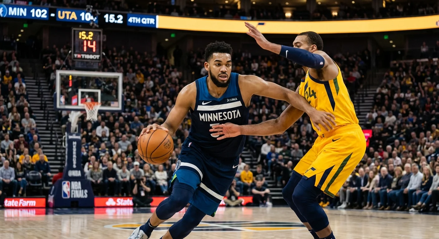 Jazz Edge Wolves 127-122 in Utah - Image 1