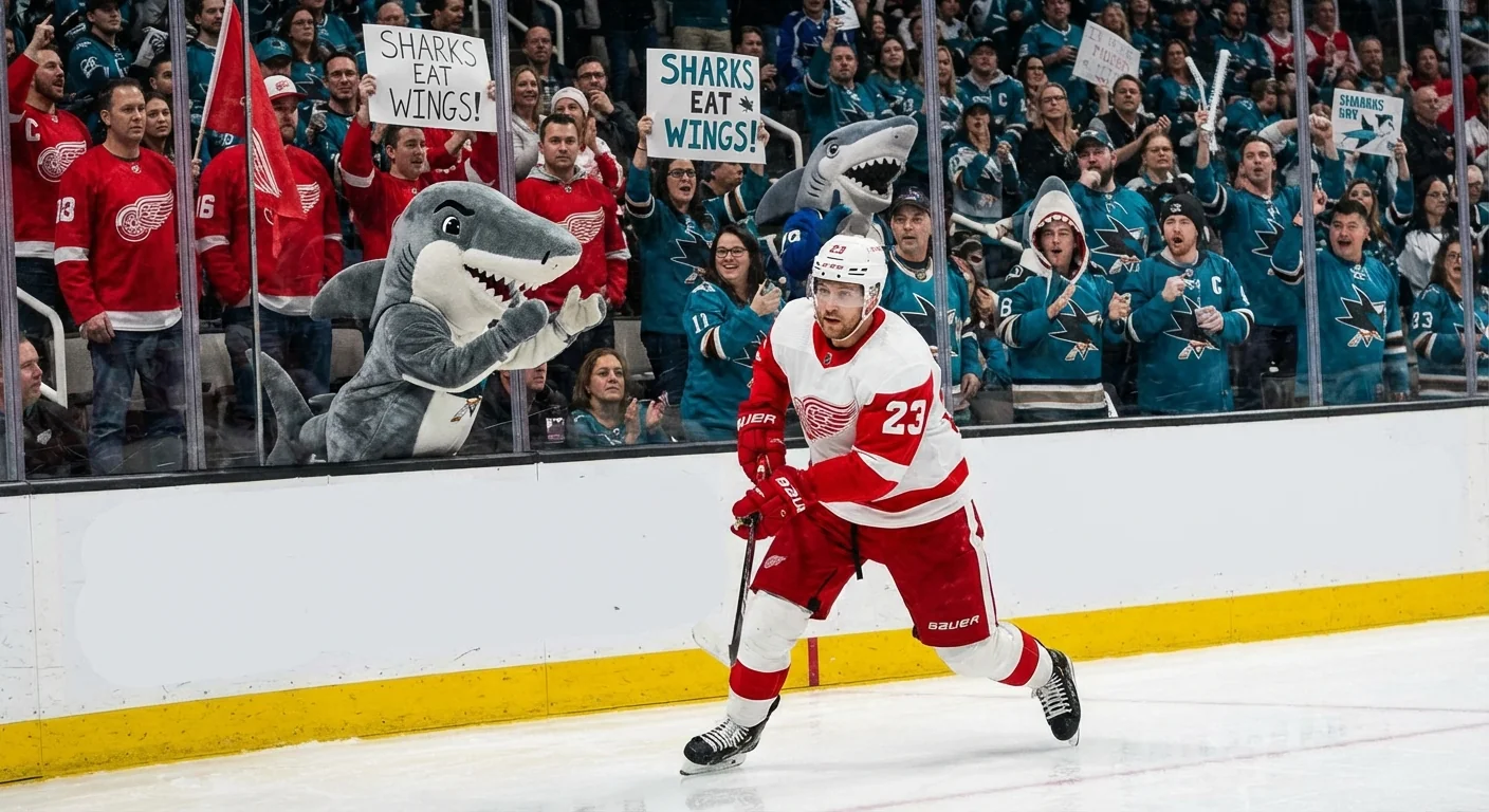 Larkin Lifts Red Wings Past Sharks - Image 1