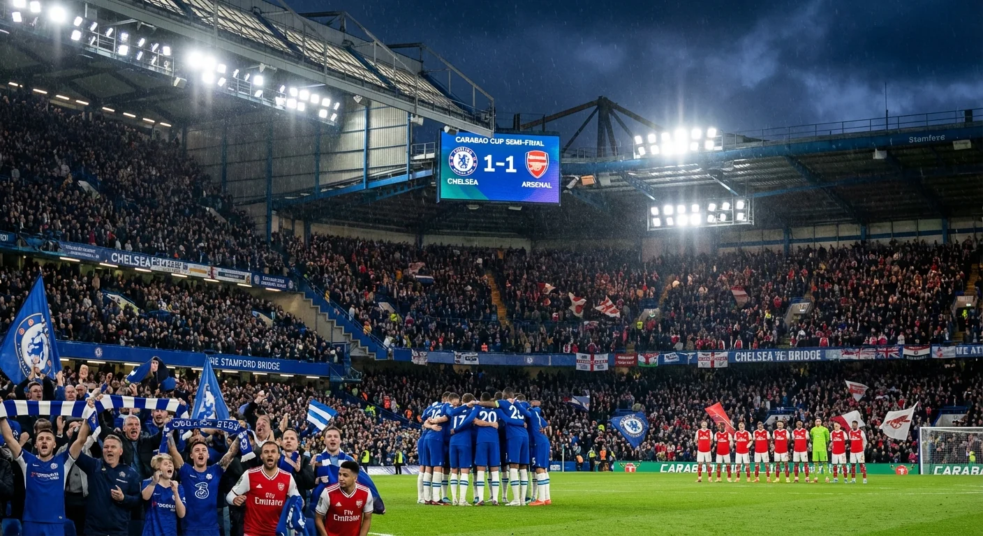 Live: Chelsea vs Arsenal Cup Semi First Leg - Image 1