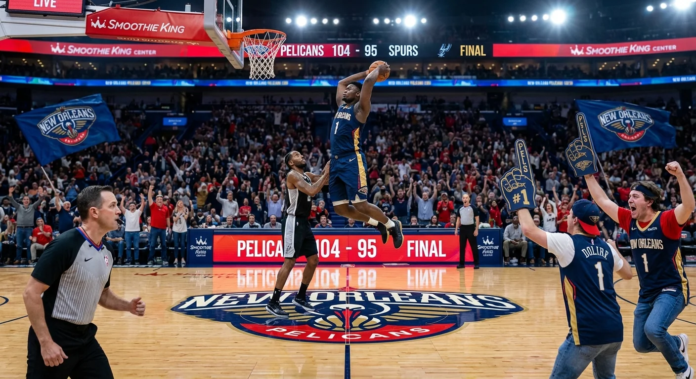 Pelicans Outhustle Spurs, Spoil Vassell's Return - Image 1