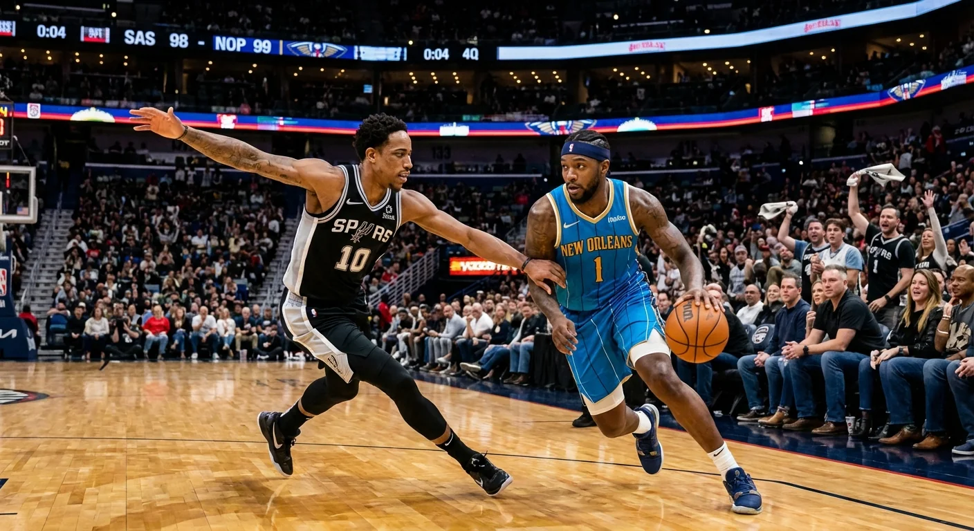 Pelicans Outhustle Spurs, Spoil Vassell's Return - Image 2