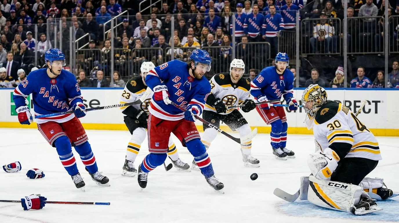 Rangers’ OT Rally Cools Hot Bruins - Image 1
