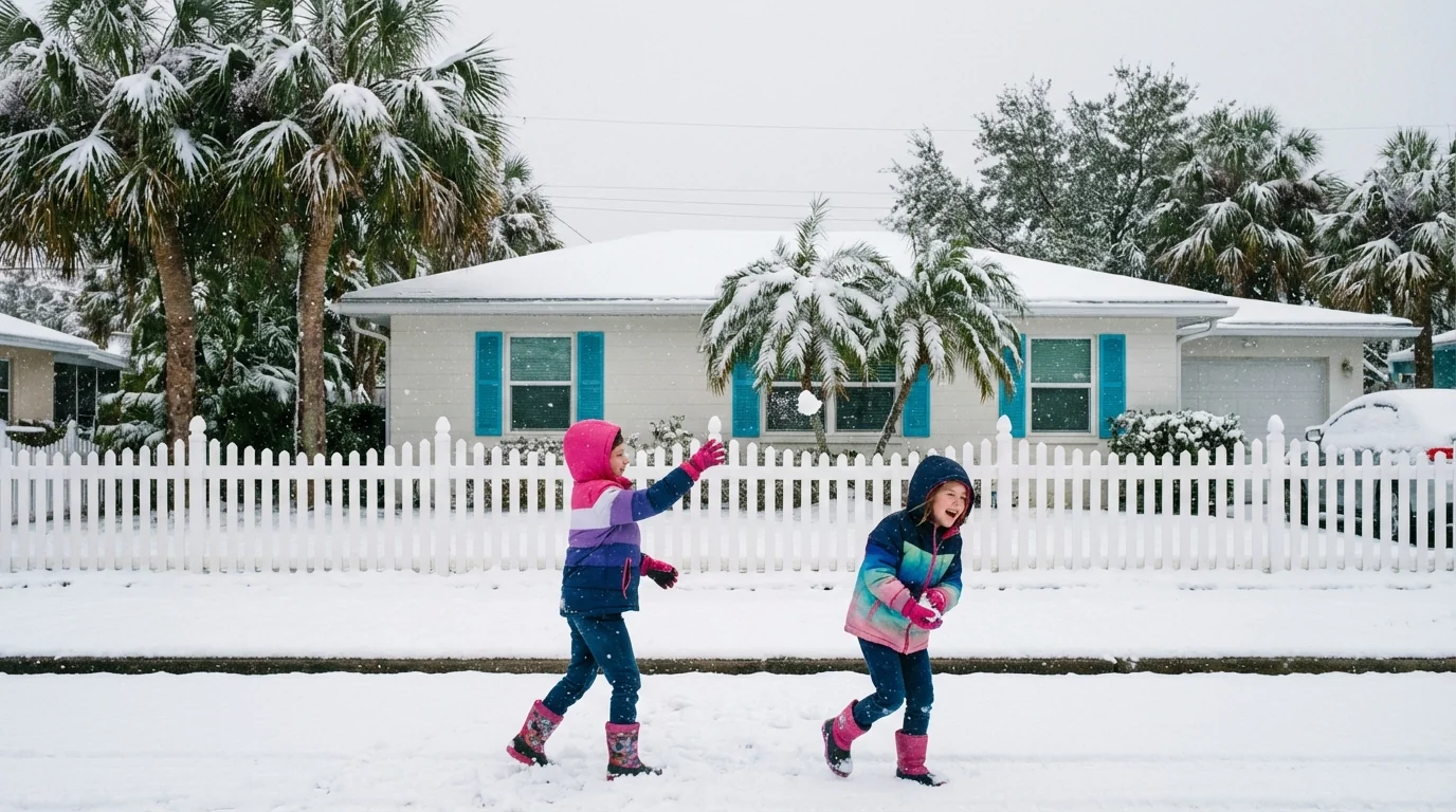 Rare Florida Snow Returns: Panhandle Sees Morning Flurries - Image 2