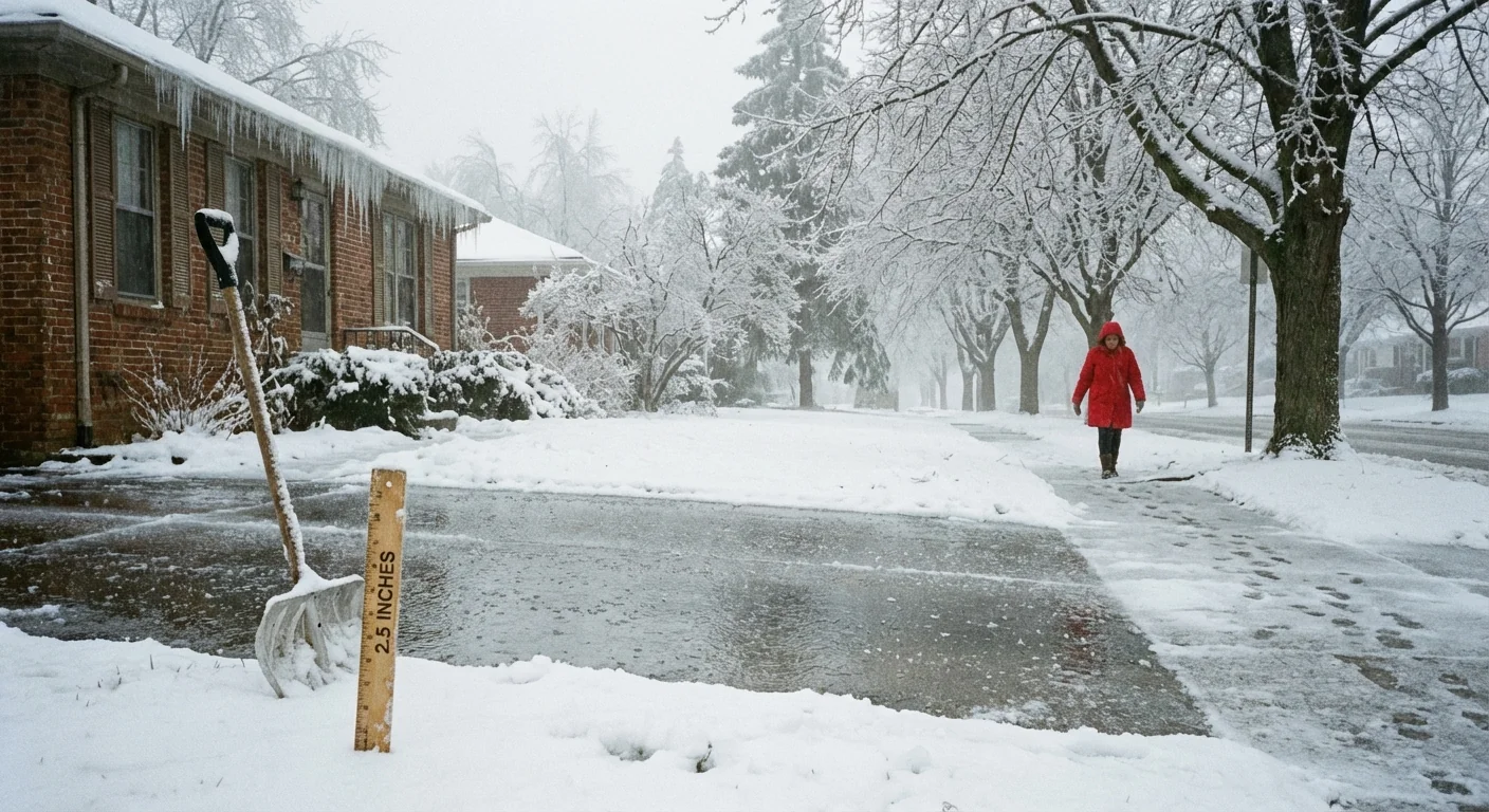 Today's Snow Totals from the Carolina Ice Storm - Image 1