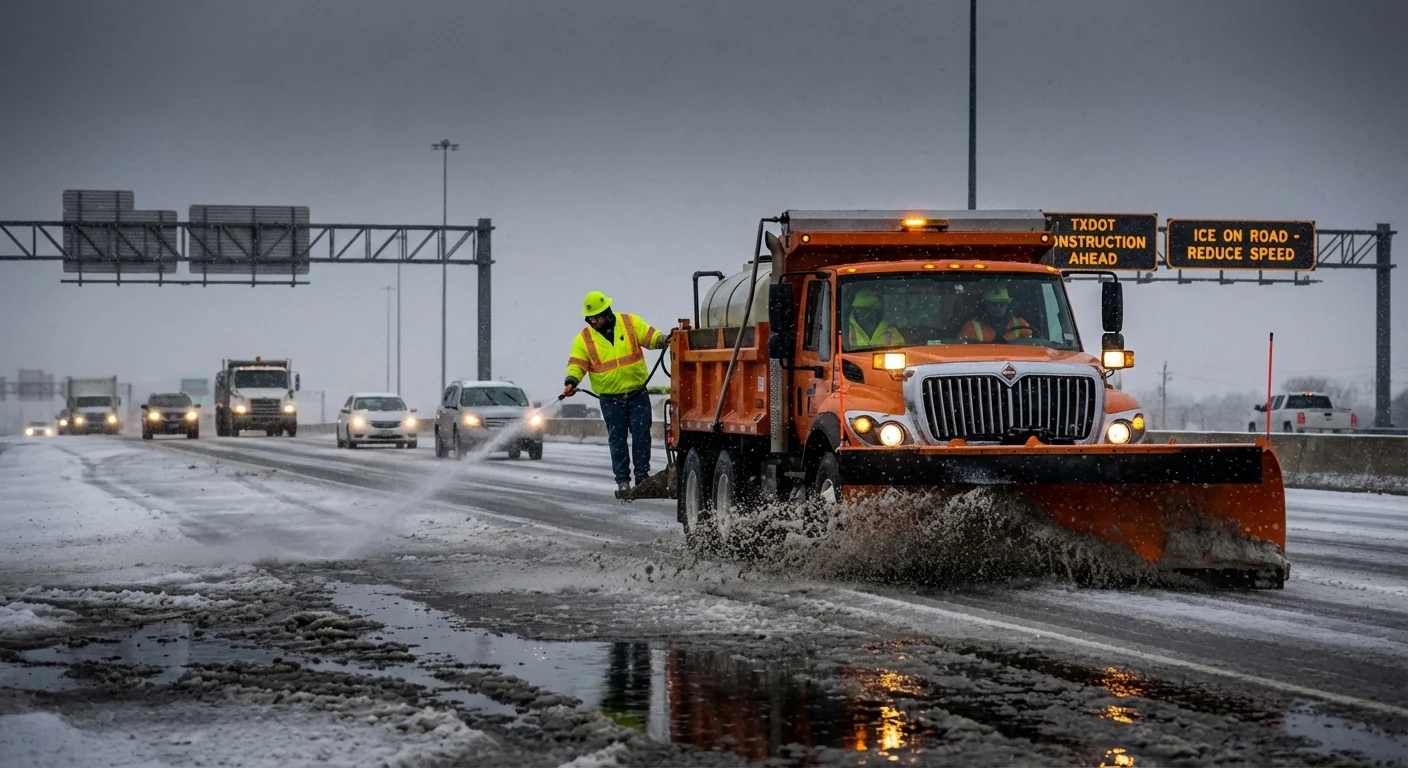 TXDOT Alerts: Houston Roads Ice Over - Image 1