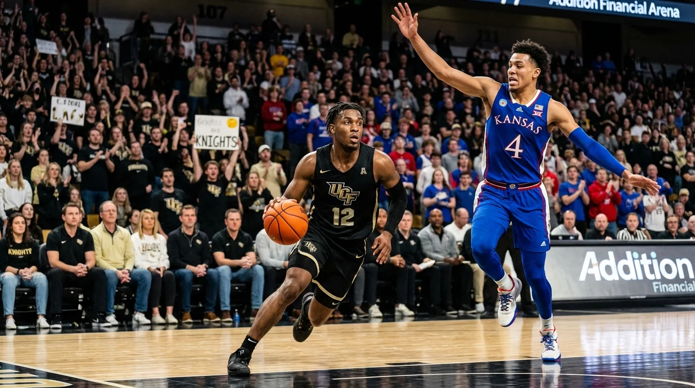 UCF Stuns No. 17 Kansas, 81-75 - Image 1