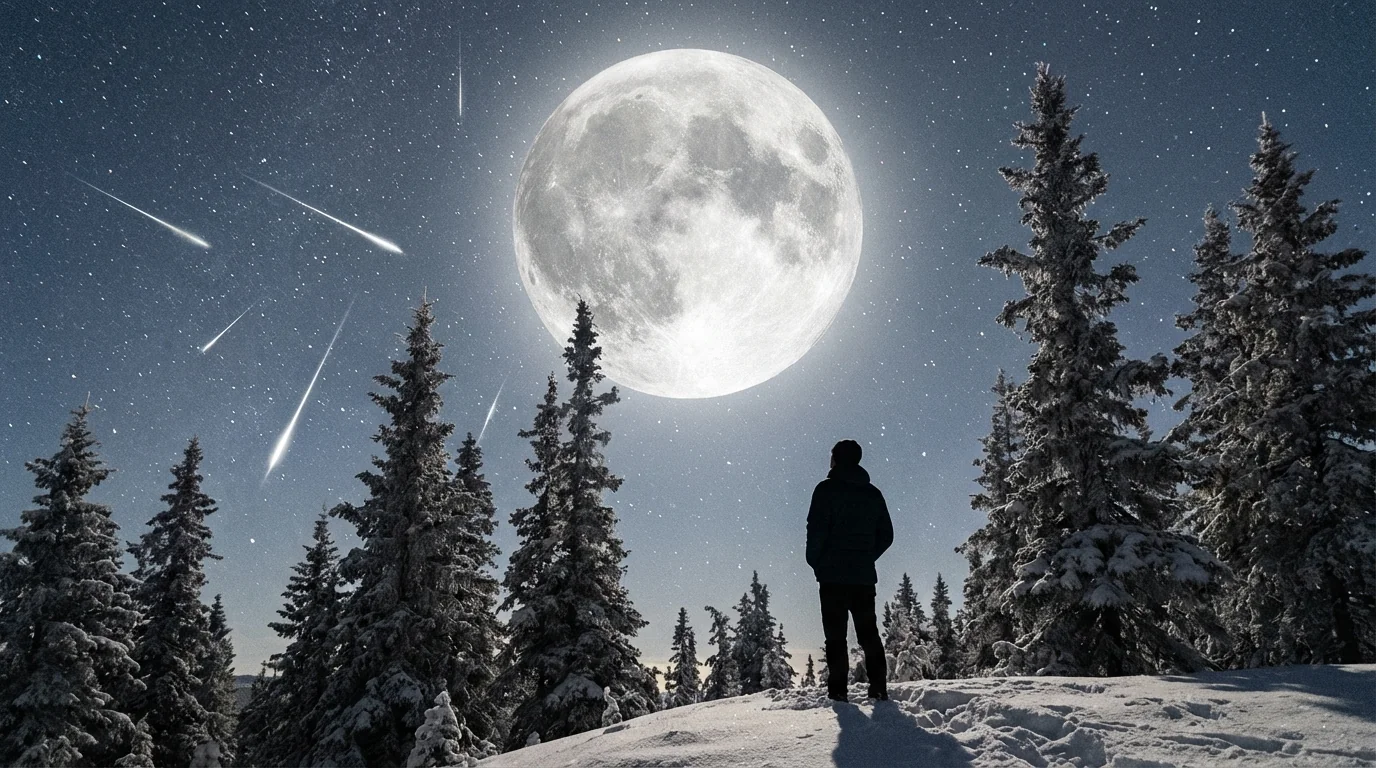 Wolf Supermoon and Meteor Shower Tonight - Image 1