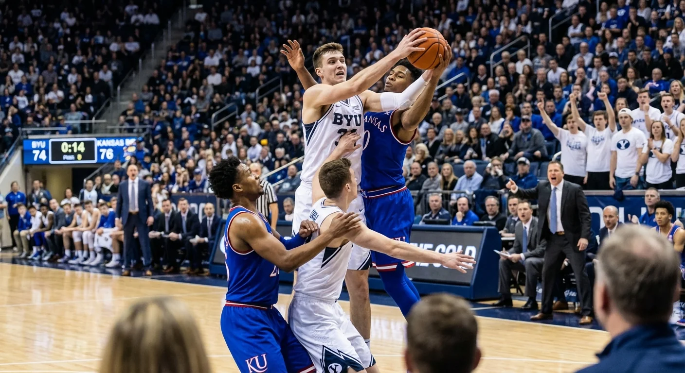 Kansas Outduels No. 13 BYU, 90-82 - Image 1