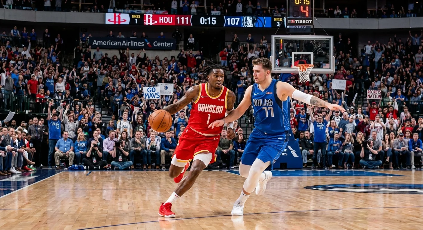 Rockets Edge Mavs 111-107 on National TV - Image 1