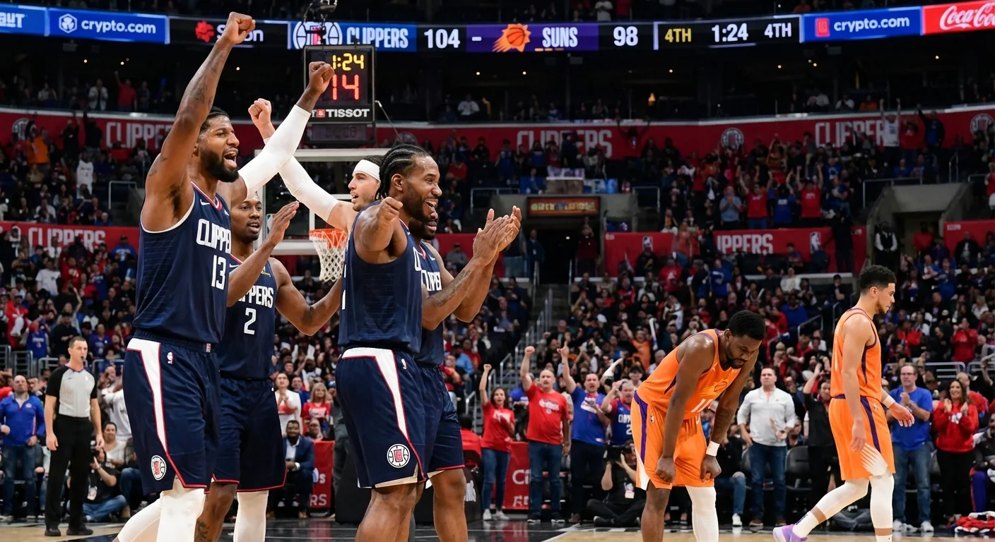 Stars Sit, Clippers Blitz Short-Handed Suns - Image 1