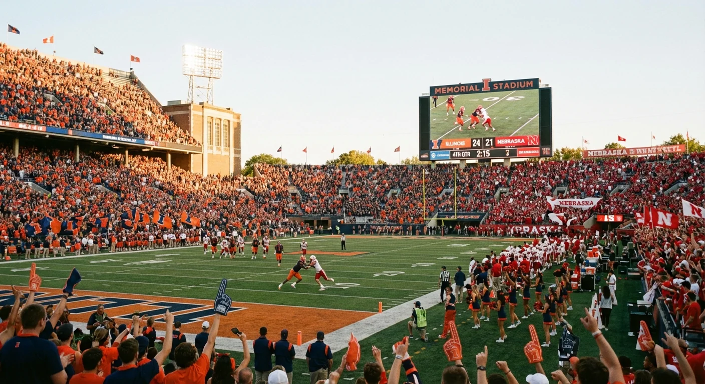 Top-10 Clash: Illinois Tops No. 5 Nebraska - Image 1